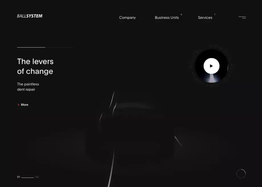 Website before redesign