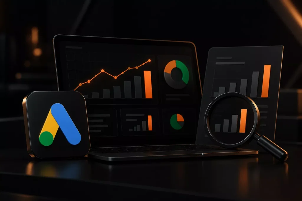 Google Ads clicks and calls performance report