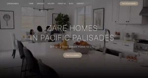 Website design project screenshot by Kamak Web
