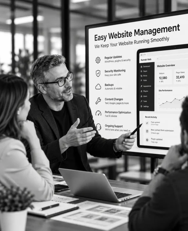 Website management and maintenance