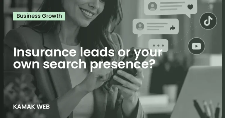 Insurance leads or your own search presence?