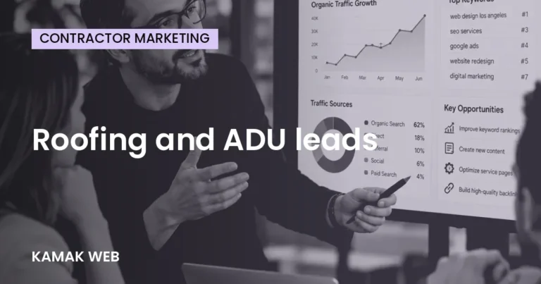 Roofing and ADU leads